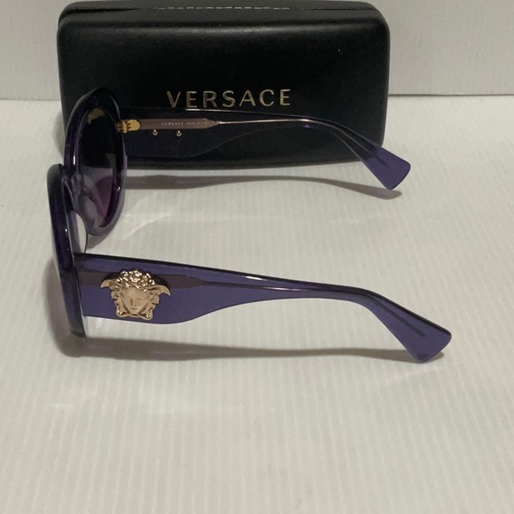 Versace woman’s sunglasses mod4298 purple round made in Italy - Picture 5 of 6